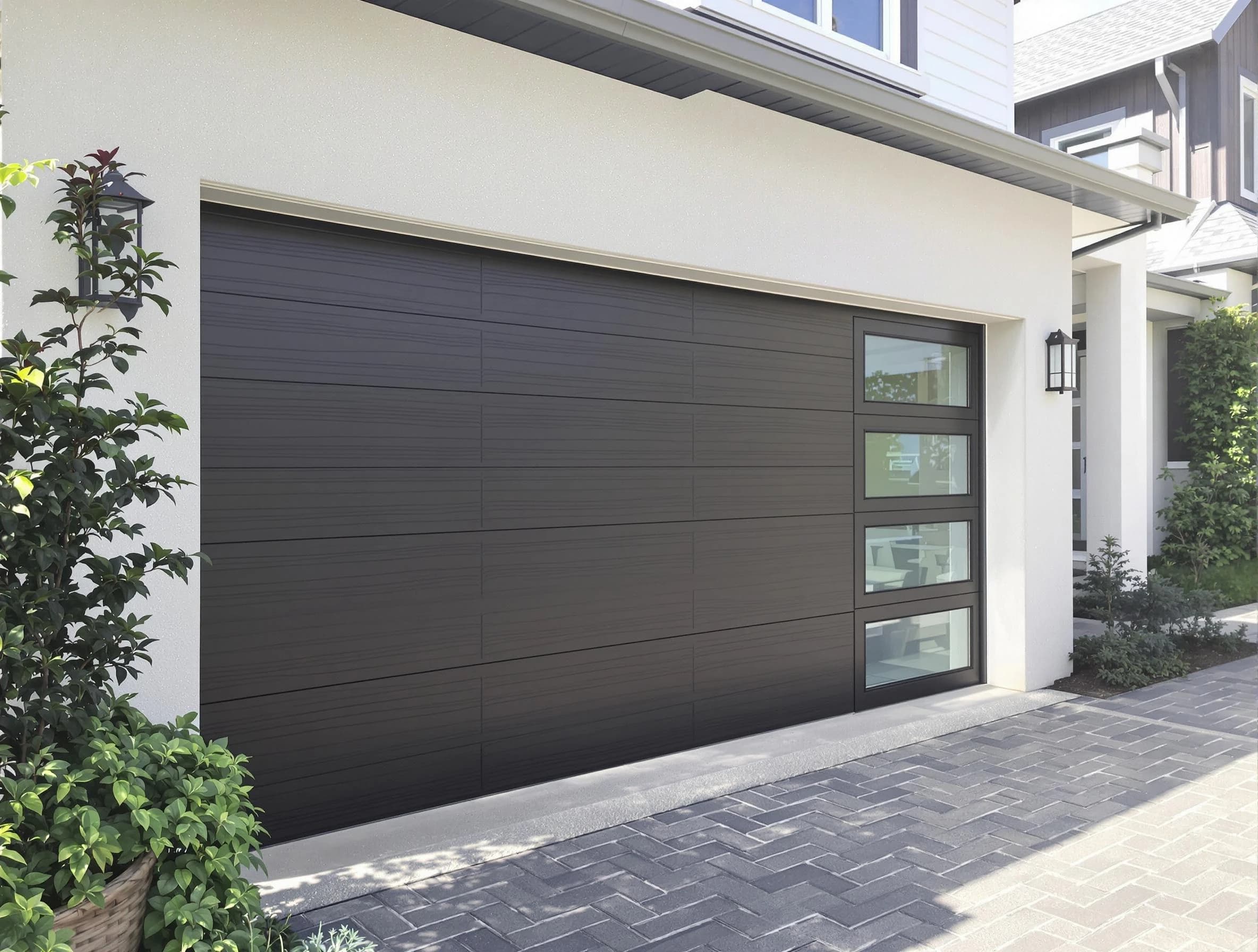 Custom garage door installation by Mustang Garage Door Repair in Mustang